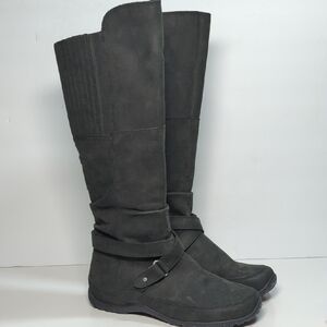 Northface Camryn II Tall black leather boot women's size 7 EU 38